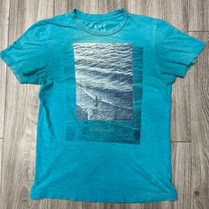 Free State Men's Teal Ocean Graphic Tee